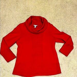 Calvin Klein Red Cowl Neck Sweater